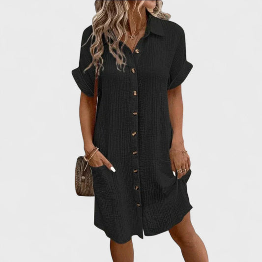 Zira | Vestido con botones ligero