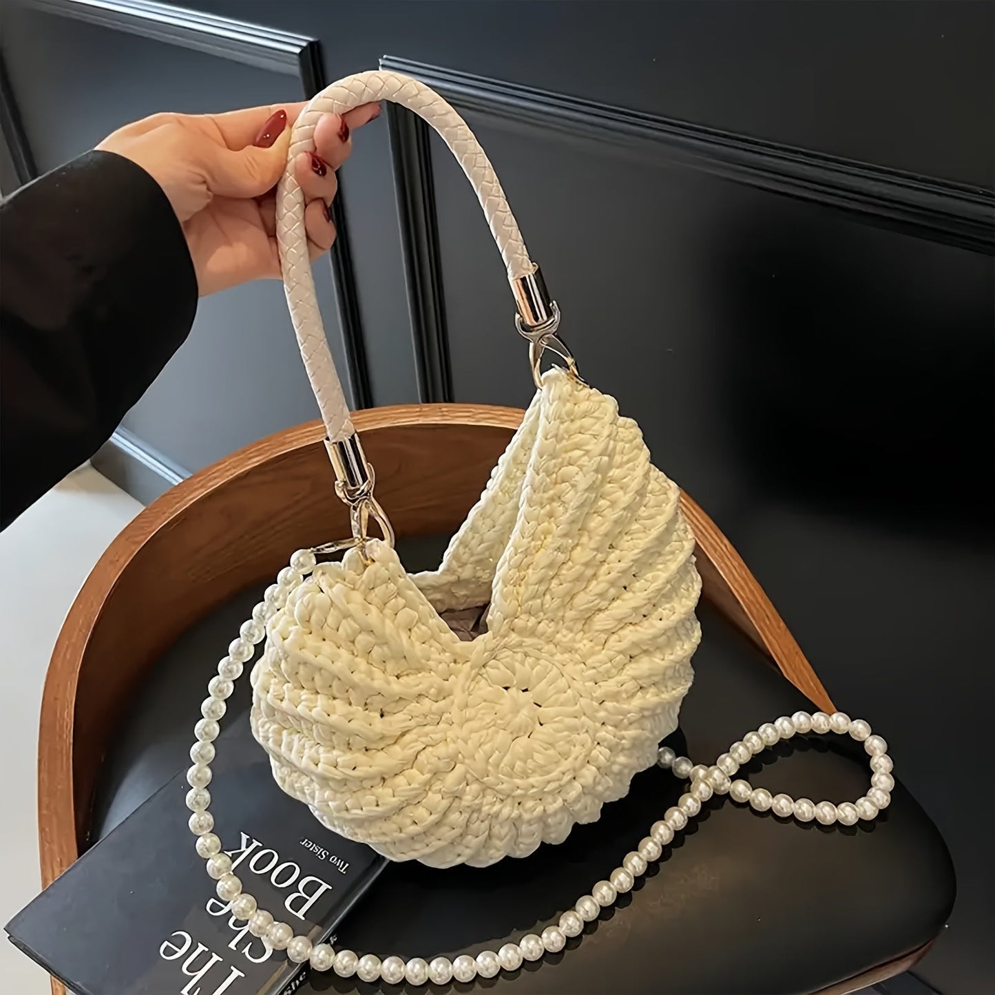 Olivia | Bolso Tote Trenzado con Cadena