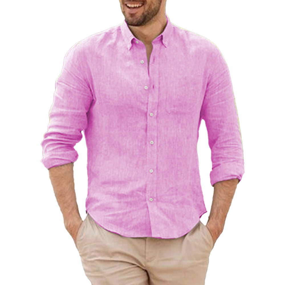 Camisa de lino transpirable