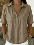 Maria | Blusa con cuello V y detalle de botones