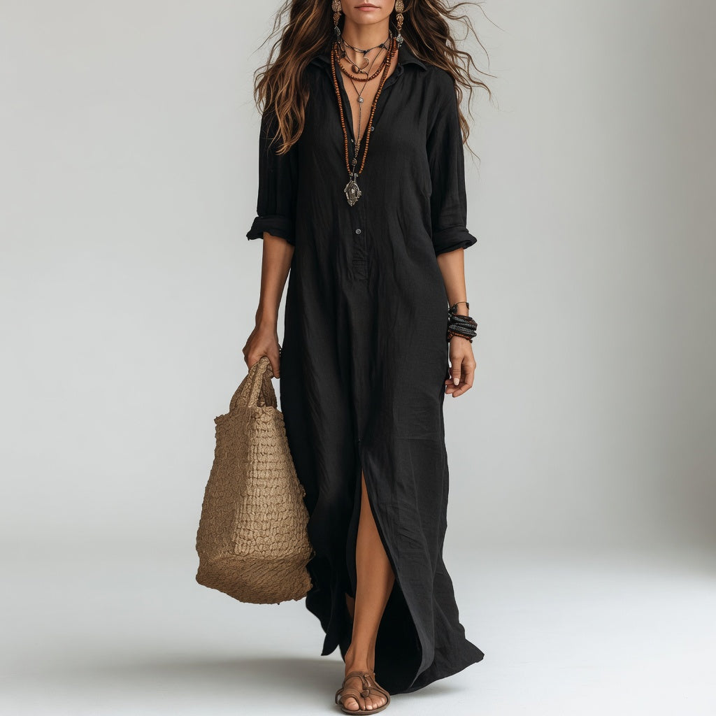 Violaine | Robe Longue Chemise