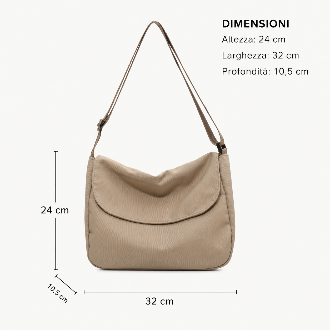 Emma | Bolso Bandolera de Nylon