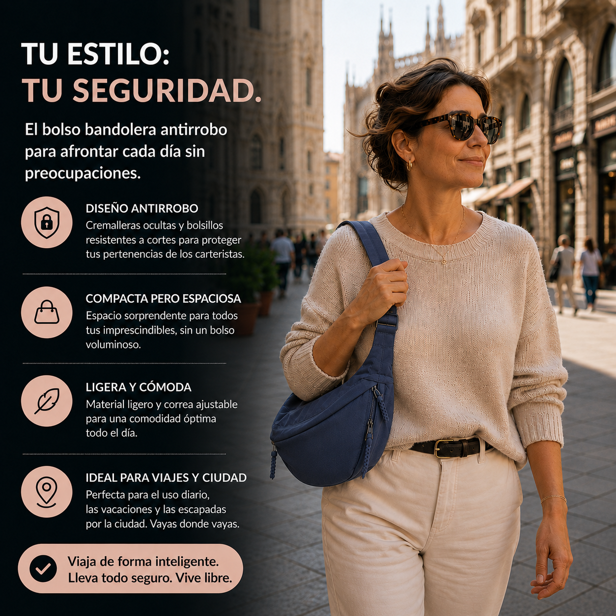 Mara | Bolso de Hombro Azul