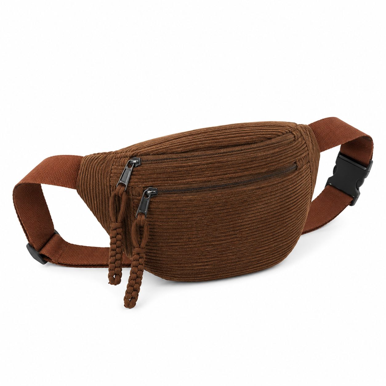 Petra | Bolso de hombro de terciopelo acanalado