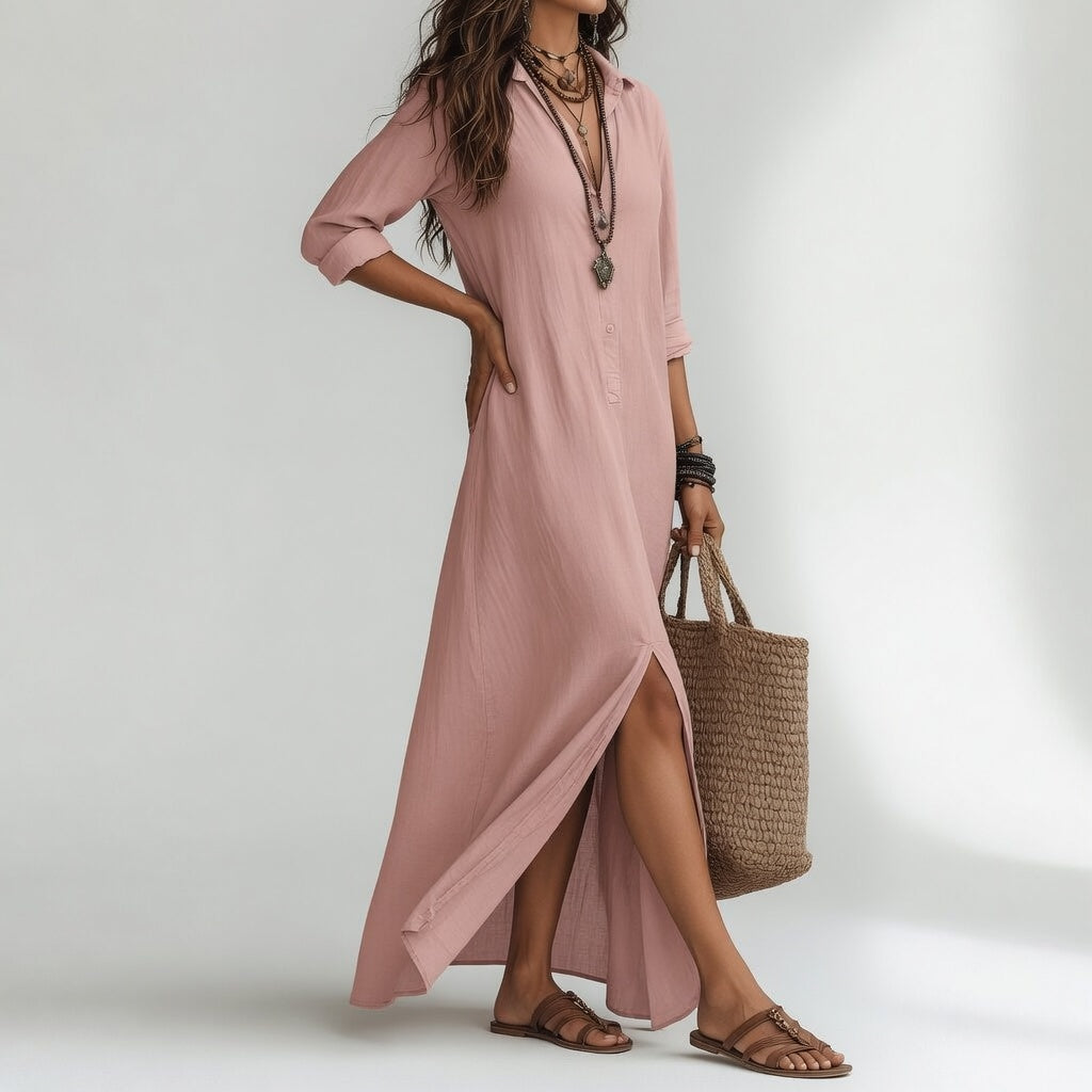 Violaine | Robe Longue Chemise