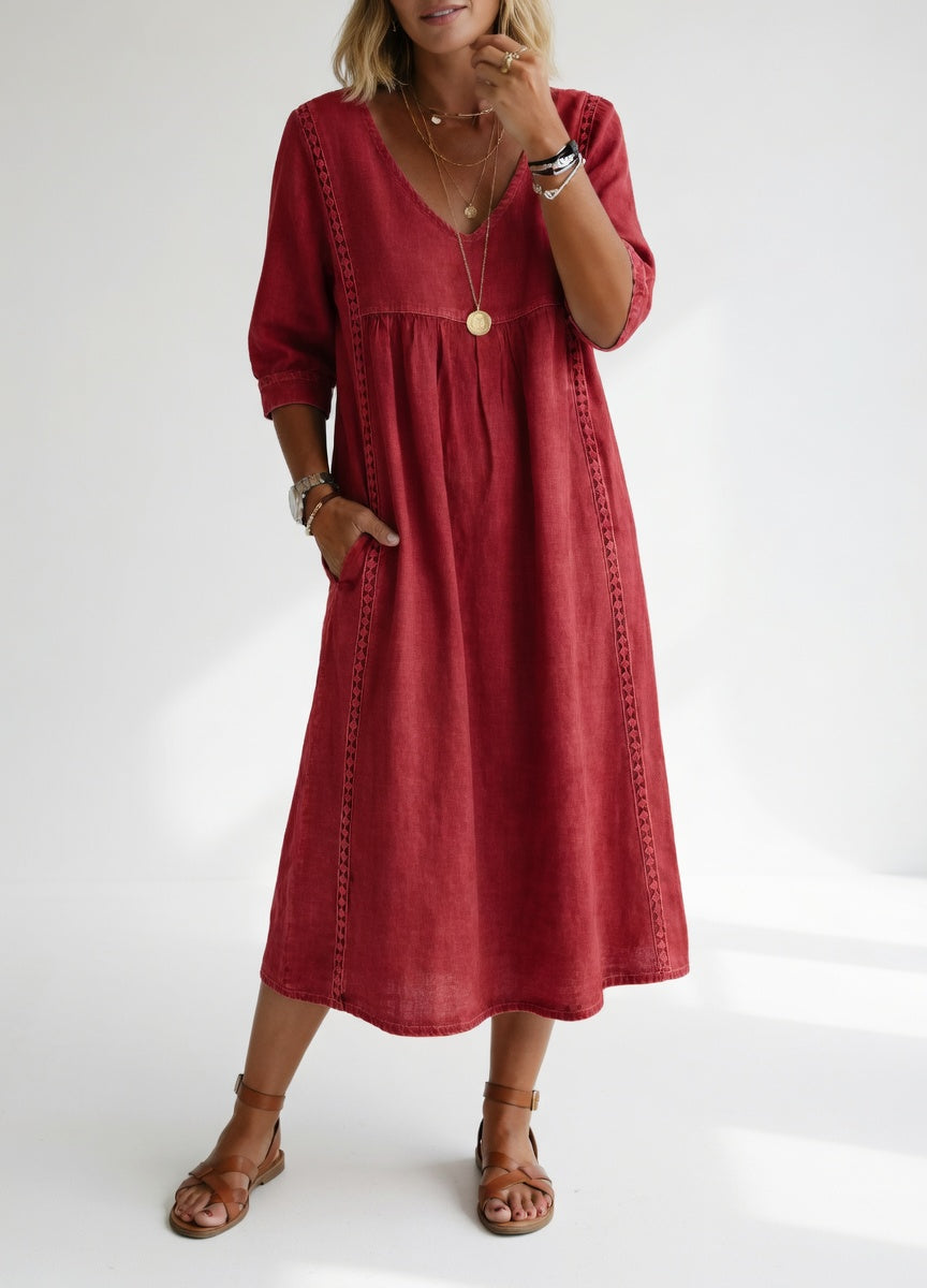 Lioréa | Robe Midi Fluide