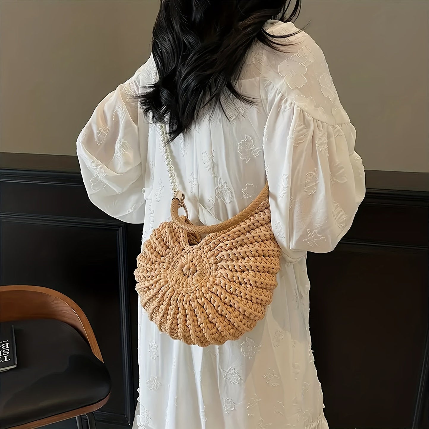 Olivia | Bolso Tote Trenzado con Cadena
