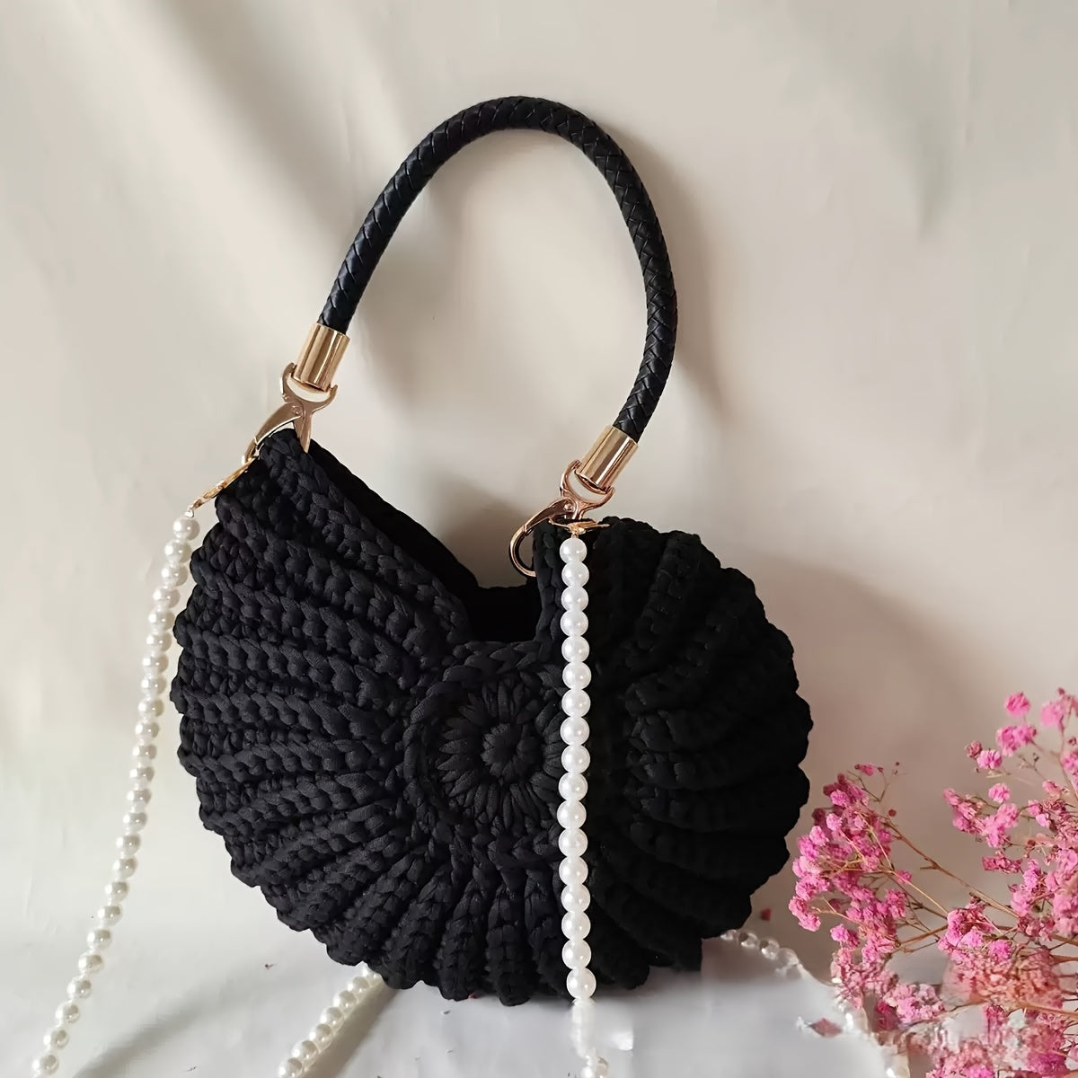 Olivia | Bolso Tote Trenzado con Cadena