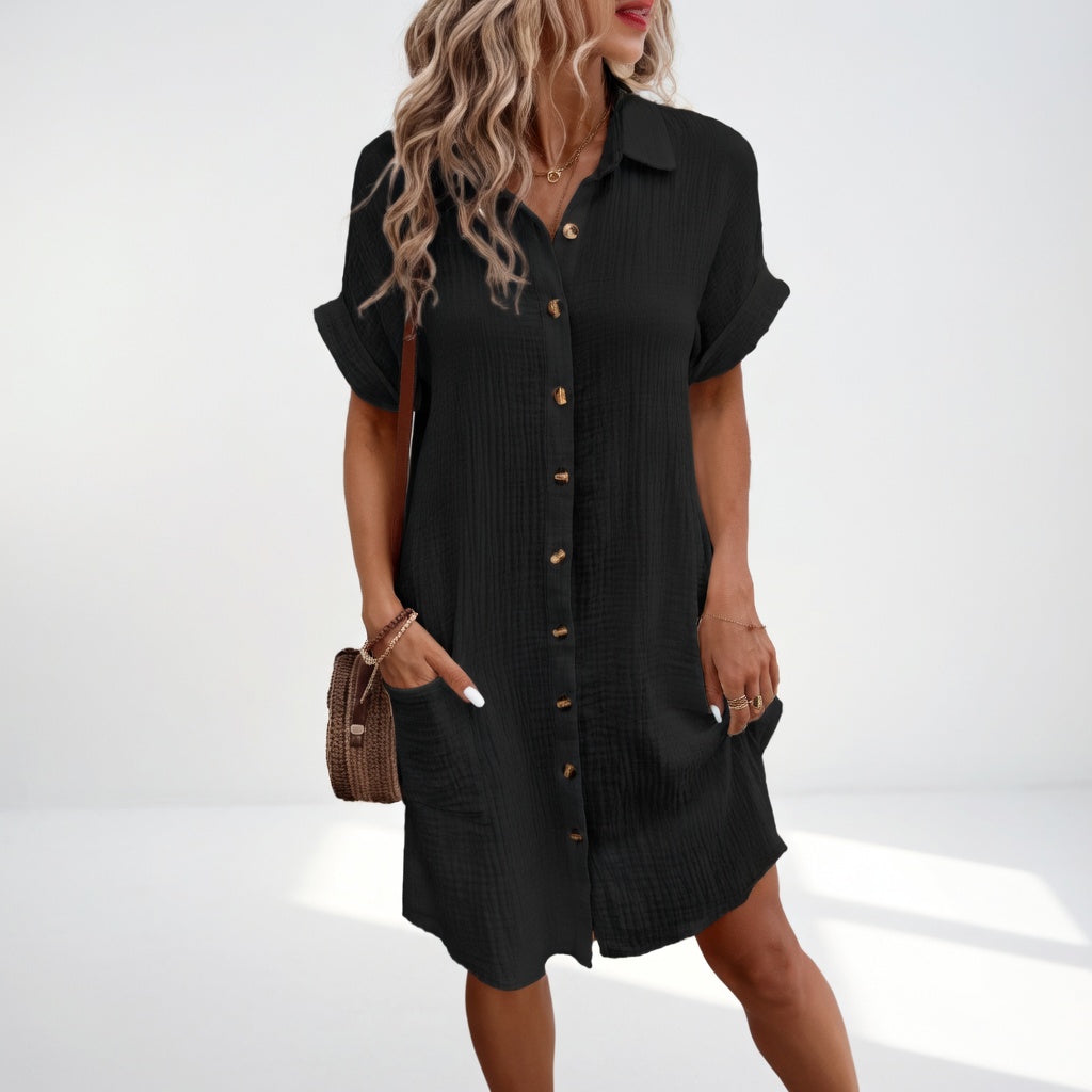Béatrice | Robe Chemise Fluide
